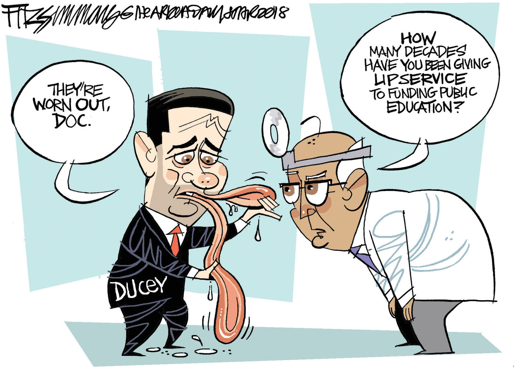 Daily Fitz Cartoon: Ducey